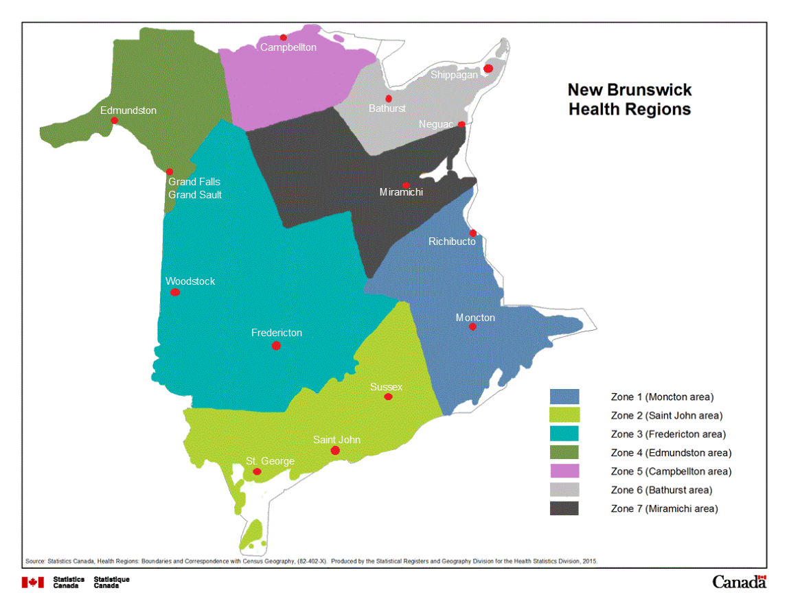 CMHA of NB Regional Zones