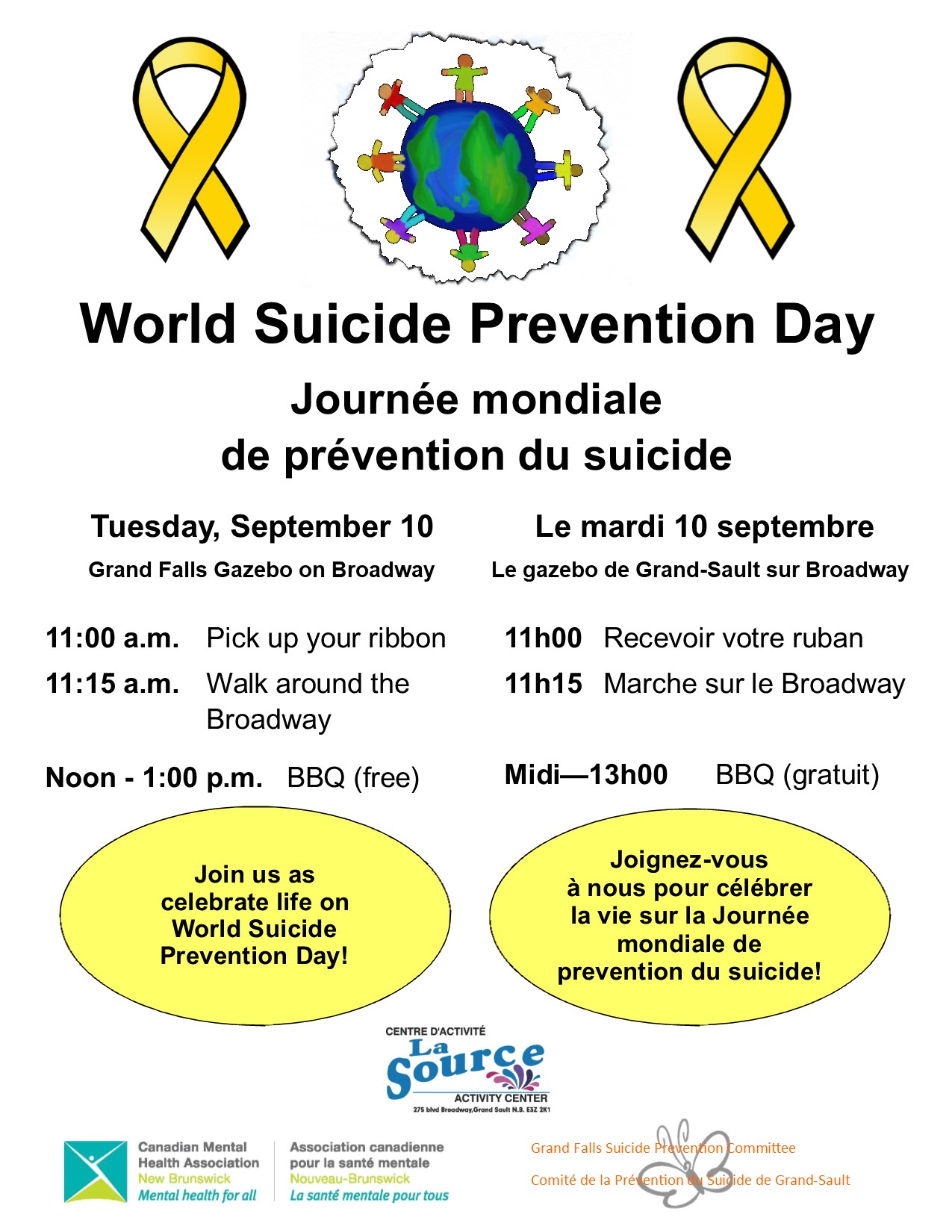 Journée mondiale de prévention du suicide