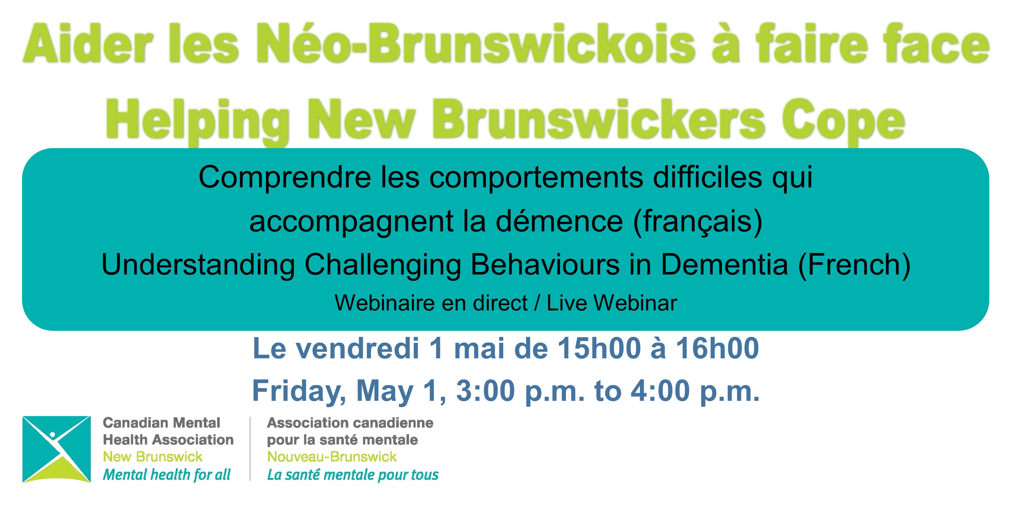 Understanding Challenging Behaviours in Dementia (French)