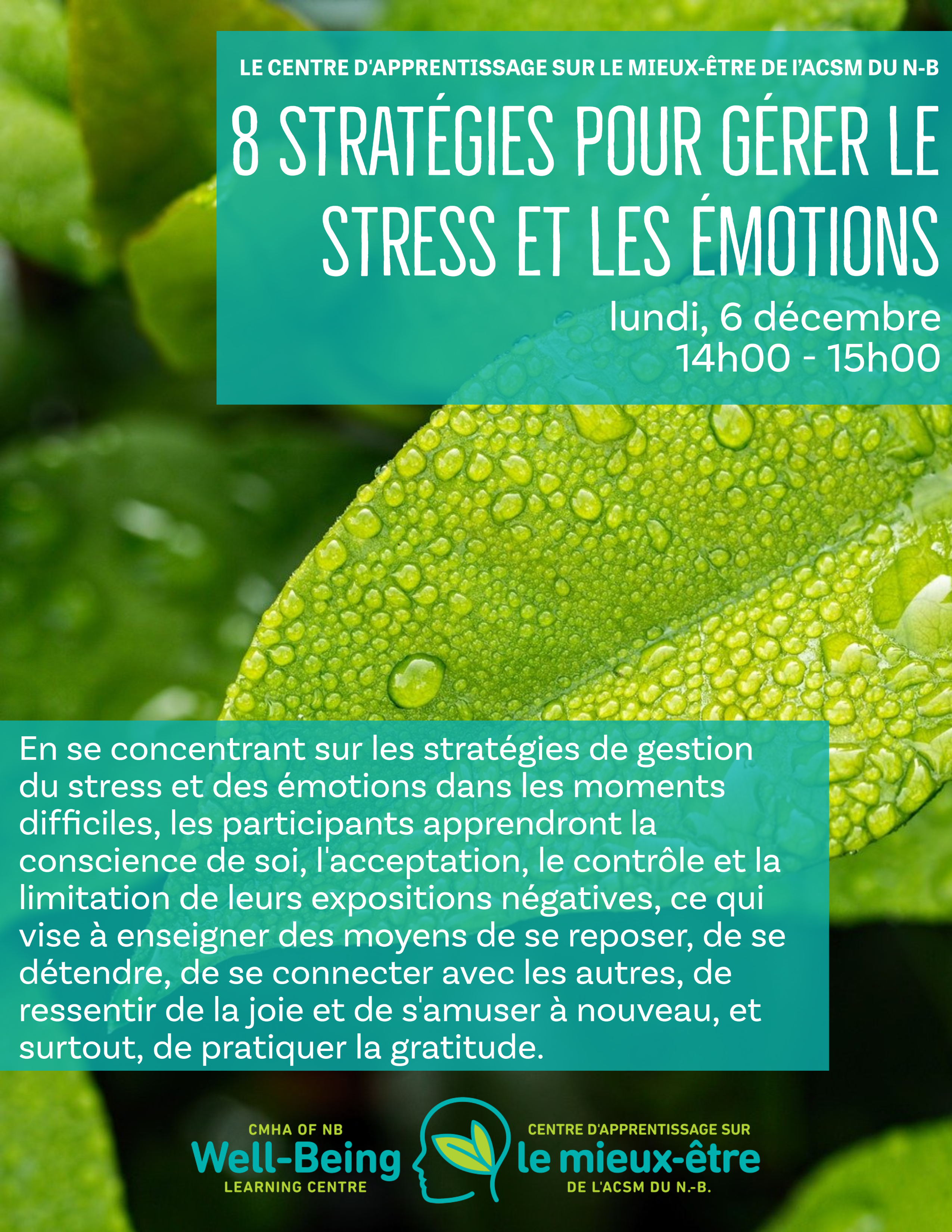 8 Stratégies pour gérer le stress et les émotions